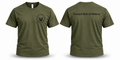 Olive Drab Green Correct Side of History T-shirt front and back